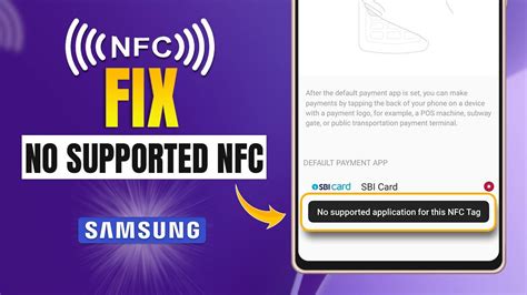 message no supported app for this nfc tag|google pay nfc not working.